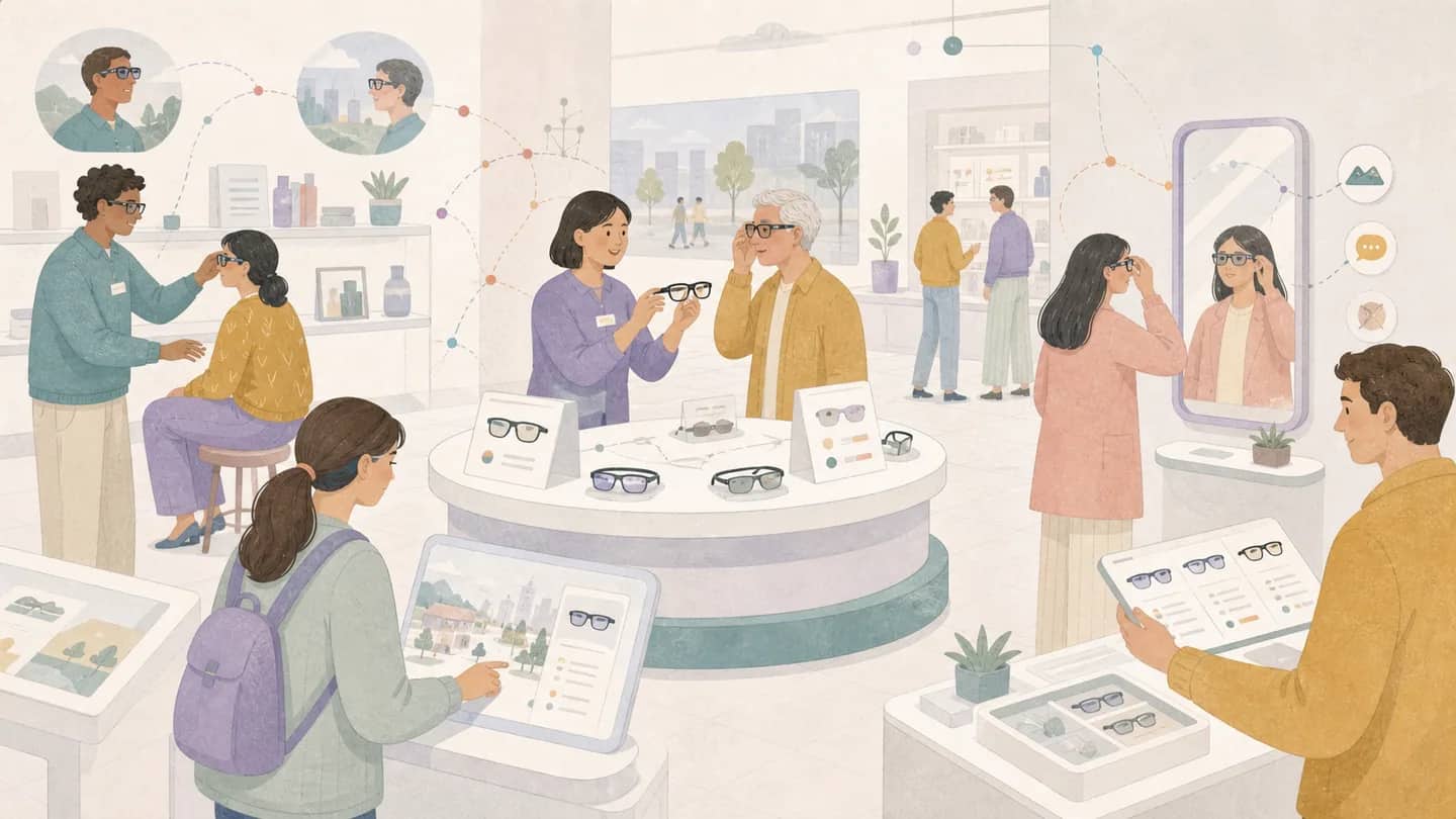 Quando o produto precisa ser experimentado, a loja volta a explicar tecnologia