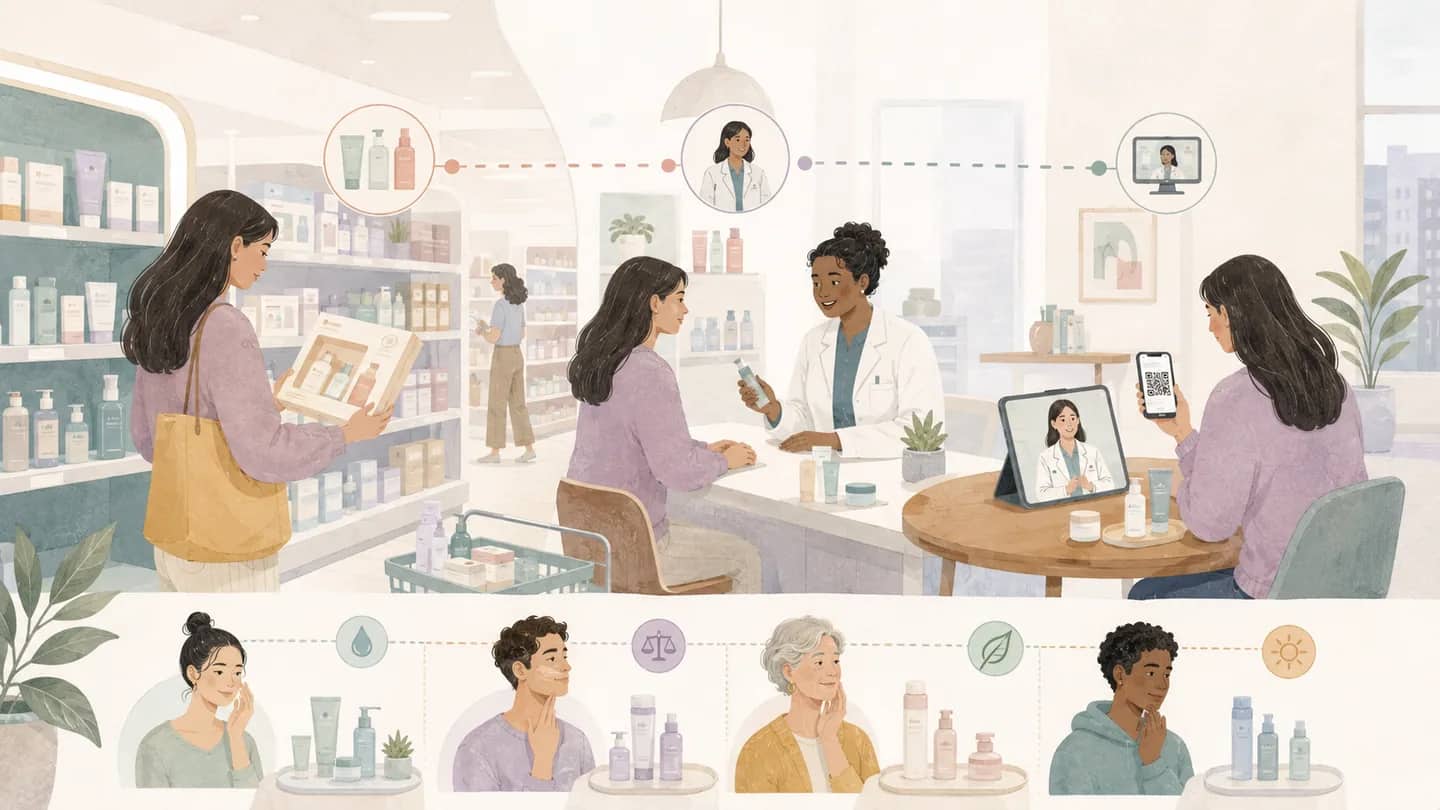 Skincare começa na prateleira e continua como serviço