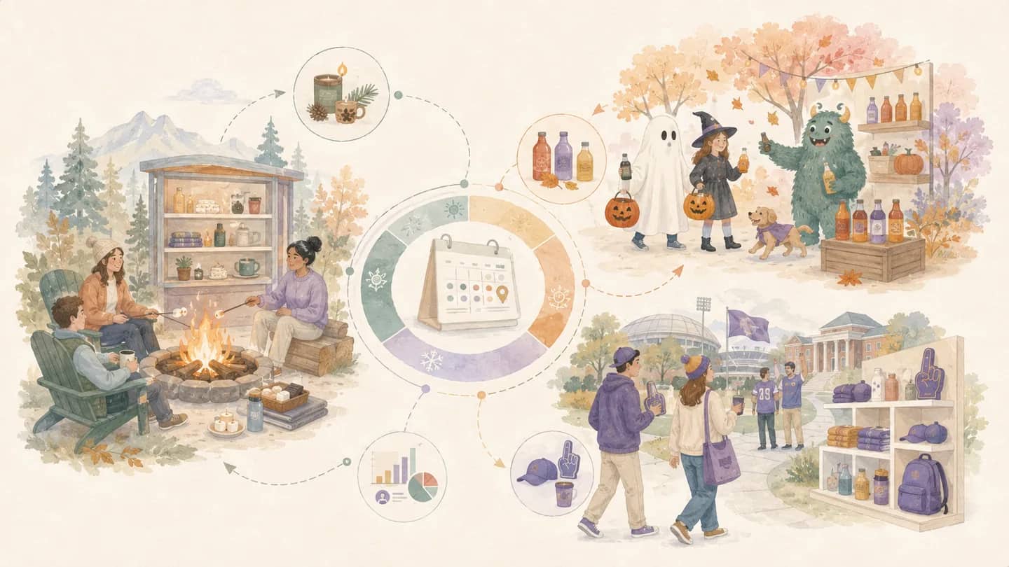 O calendário sazonal está virando uma plataforma de marca